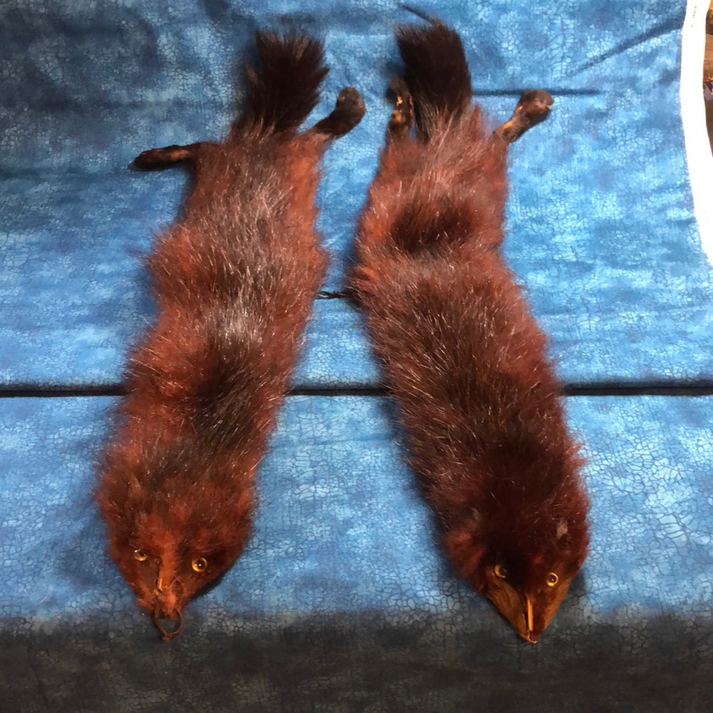 Mink Stole, each piece 22” long